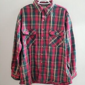 Vintage Five Brother Tallman Long Sleeve Button Up Flannel Men's Size XL Tall